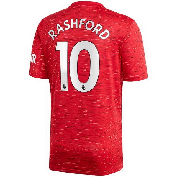 Maillot Football Manchester United NO.10 Rashford Domicile 2020-21 Rouge